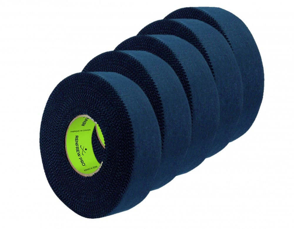 5x Renfrew Schlägertape schwarz Pro Balde Cloth Hockey Tape 24mm/25m(schwarz)